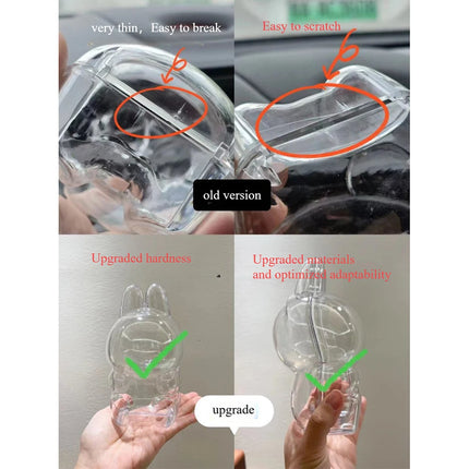 Clearance 1/2/5Pcs For Labubu Display Box Full Clear Acrylic Protective Case Walking Plush Bag Doll Accessory No Dolls Toys