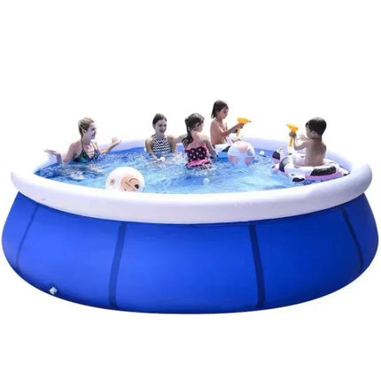 Round Inflatable Swimming Pool Large Household Adults Children Thickened Family Children Outdoor Oversized Bracket Paddling Pool