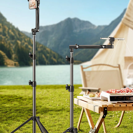 MoZhao Phone Stand Overhead Shooting Tripod Fill Light Floor-standing Telescopic Outdoor Live Photo Video Universal Camera Stand