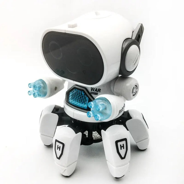 Dancing Six-claw Fish Robot Electronic toy Pet Funny Walking With Music Lightd Interaction Toys for Kids Boys' Birthday Gifts