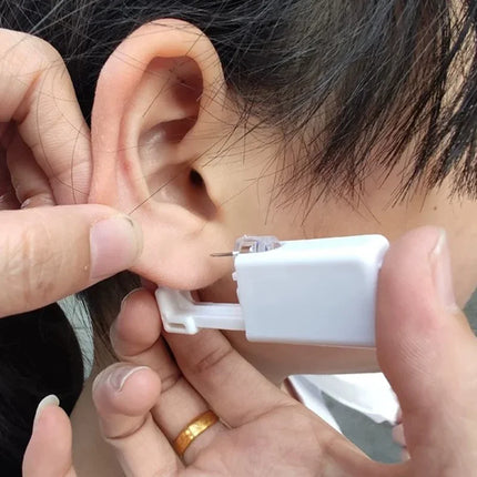 Safety Ear Piercer Gun Kit Women Men Disposable No Inflammation Ear Piercing Device Simple Daily Fashion Jewelry Piercing Tool