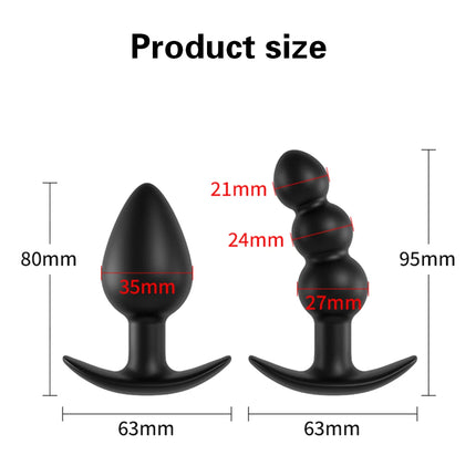 Electric Shock Vibrator Anal Plug Set Prostate Massager Wireless Buttplug Remote Control Sex Toys for Couple Gay Women Men
