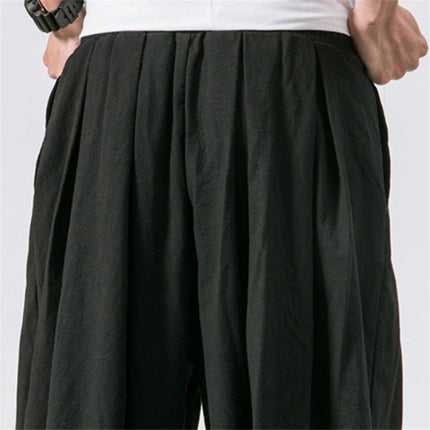 FGKKS New Oversize Men Loose Harem Pants Autumn Chinese Overweight Sweatpants Cotton Quality Casual Brand Trousers Male