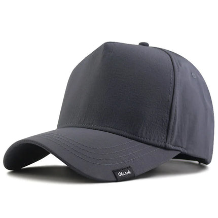 Quick Dry Baseball Hat for Men and Women, Hard Top, High Crown, Sports Hip Hop Caps, Big Head, Outdoor,