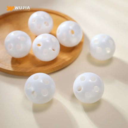 30/50/100pcs Plastic Rattle Bell Balls Squeaker Pet Baby Toys DIY Rattle Beads Noise Maker Repair Fix Dog Plush Doll Accessories