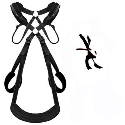 BDSM Sex Swing Set with Bondage Love Slings for Couples Adjustable Strap Adult Sex Toy Soft Plush Padding Mat Sex Restraints Toy