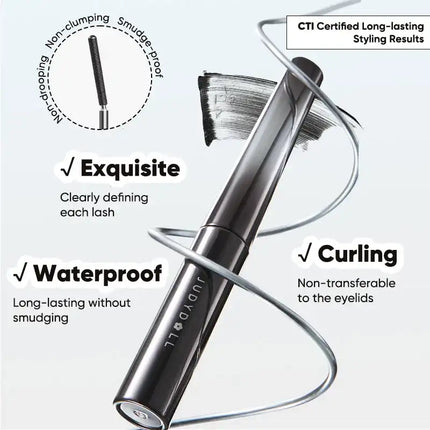 Judydoll 3D Curling Eyelash Iron Mascara, Black & Brown, Curling & Lengthening, Long-Lasting Formula, Waterproof, Smudge-Proof