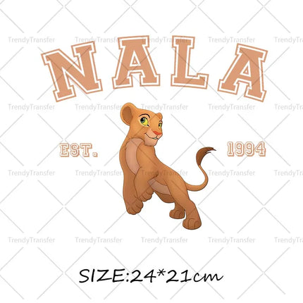 Hakuna Matata The Lion King Simba Iron on Transfers Thermal Patches on Tshirts Heat Press Stickers Decals for Clothes