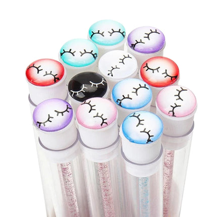 25/50Pcs Eyelash Brush Tubes Crystal Lash Mascara Wands Eyebrow Comb Spoolies Container Lashes Brushes Applicators Makeup Tools
