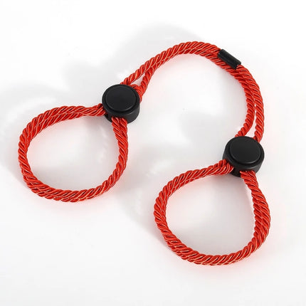 Men And WomenFetish Slave Role Play Bondage Touch Hondage Fun Accessories of Silk Rope Handcuffs Leg Cuffs Multifunctional