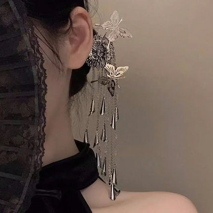 1pc Fashion Butterfly Tassel Hair Accessories Exquisite Sweet Metal Hairpins Holiday Party Elegant Hair Clips Hair Sticks