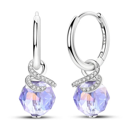 2025 New 925 Sterling Silver Earrings Simple Bow Strawberry Butterfly Hoop Stud Earrings for Wedding Party Women Jewelry Girls