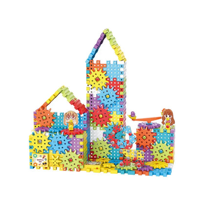 125-275pcs  DIY Tool Toys Set Electric Drill Screw Nuts 3D Puzzle Toy  Electric Rotating Gear Building Block Toys