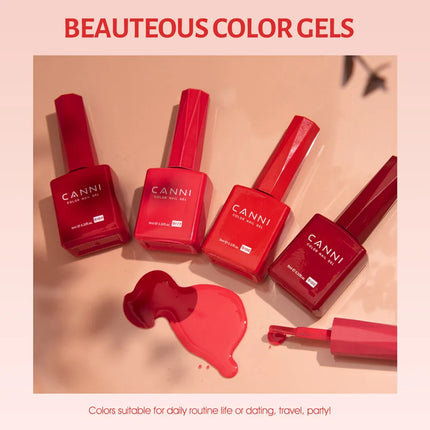 9ml CANNI Gel Nail Polish HEMA FREE TPO FREE Round Brush Gorgeous Color Soak Off UV LED Semi Permanent Gel Varnish Winter Nails