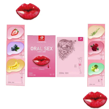 Oral Fruity Adult Game Super Thin Soft  Sex Membrane Vagina Anal Sex Toys for Couple Erotic Penis Masturbation 1pcs Sex Product