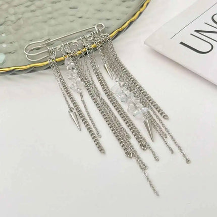 PuRui Trend Creative Silver Color Tassel Pendant Anklet Chain Women Paperclip Foot Ankle Chain with High Heels Accessory Jewelry