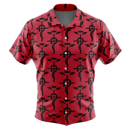 Koro-sensei Expressions Assassination Classroom Button Hawaiian Shirt All-match Casual Sports Summer Men