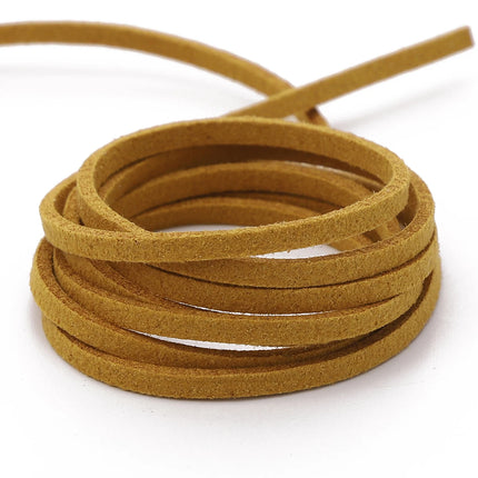 3mm Faux Suede Braided Cord Korean Velvet Leather For Handmade DIY Beading Bracelet Jewelry Making Thread String Rope 1m/4m/roll