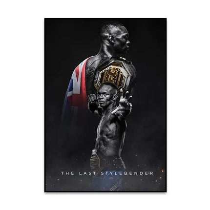 Boxing Fighting Star Canvas Wall Art Print Poster MMA Decorative Painting Modern Home Decor Boxing Sports Lover Gift Unframed