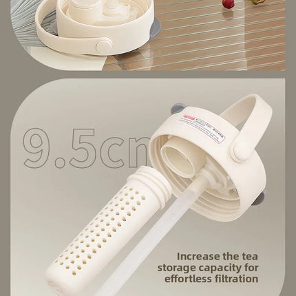 Large Capaci Cerc Inner Lid Insulated Mug Portable Car Coffee Cup Sports Water Bottle Fem High Aesthetic Value
