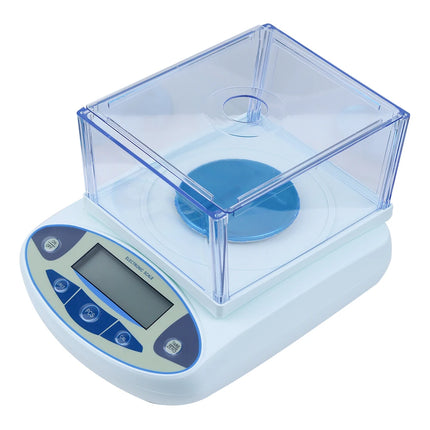 500gx0.001g Electronic Balance Scale with Windshield High Precision Laboratory Solid Analytical Digital Precision Balance Scale