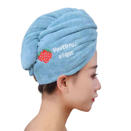 Coral Fleece Ladies Hair Towel Washable Hair Turban Wrap Drying Head Towels for Children and Women Wet Hair