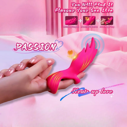 Rabbit Finger Vibrator for Women Vagina Vibrator Clitoris Nipples Stimulator Female Masturbator Interaction Sex Toy for Couples