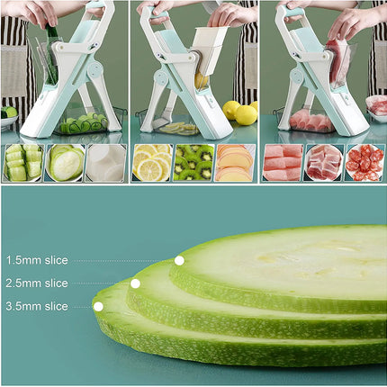 5-in-1 safe multifunctional slicer mandolin manual vegetable cutter radish fries tool kitchen accessories gadget meat cutter