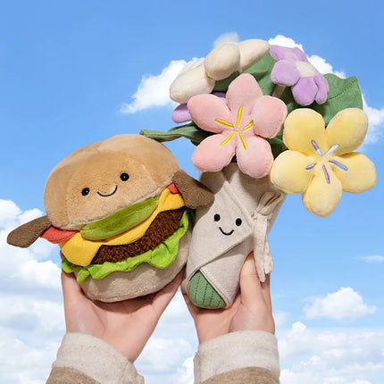 Ins Hot Sale Cute Funny Cake Tree Noodles Ball Shape Plush Toys Stuffed Cute Snack Party Wedding Decor Special Gift For Kids