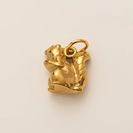 Animal Series Pendant Stainless Steel DIY Small Pendant Vacuum Plated 18K Gold Color-Preserving Accessory in Furnace