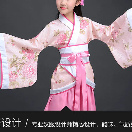 Autumn Two-piece Set Kids Hanfu Cosplay Tang Girl Suit Dance Costume Baby Outfits Ancient Girls Clothing Hanfu Children Suits