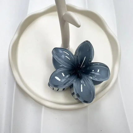 Hawaiian Gradient Hair Clips Flower Hair Claws Big Size Fashion Head Wear Hairpin for Women Girls Crab Barrette Hair Accessories