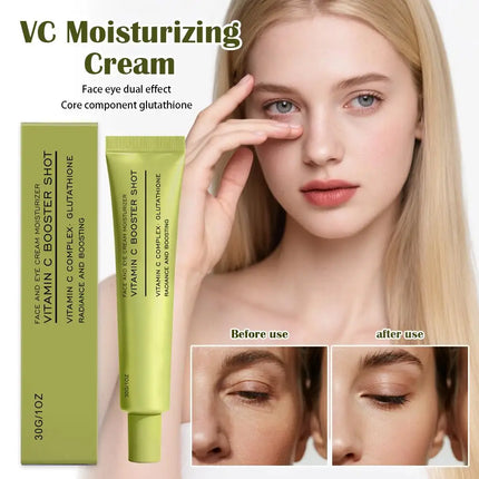 Vitamin C Booster Shot Face Cream With Glutathione And Niacinamide For Dark Spot Care,Improves Fine Lines,Korean Glass Skin Care