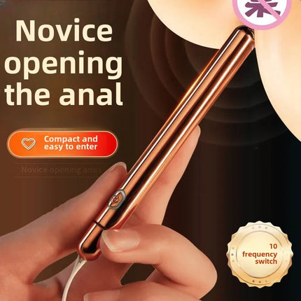 Mini Anal Vibrator Prostate Massage Sex Toy for Women Men Vibrating Buttplug Powerful Clitoral Stimulator Adults Bullet Vibrator
