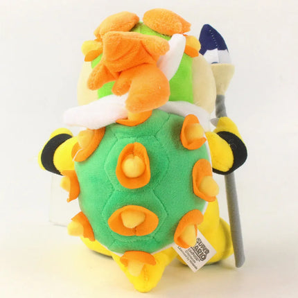 Super Mario Bowser Jr. Plush Toy, Soft Stuffed Game Character Doll with Scepter,  Birthday Christmas Gift Home Decor