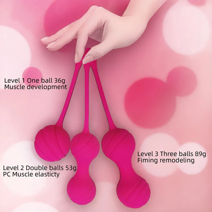 Smart Kegel Exercise Ball Kit for Women Controlled Vibrating Geisha Ball  Vaginal Trainer & Pelvic Toner with Vibration
