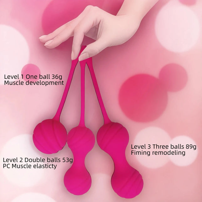Smart Kegel Exercise Ball Kit for Women Controlled Vibrating Geisha Ball  Vaginal Trainer & Pelvic Toner with Vibration