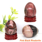 Pink Black Rhodonite / 10 pcs
