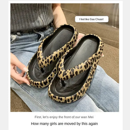 2025 Women Plaid Thong Flip Flops Summer Thick Platform Slides Ladies Non Slip Clip Toe Slippers Soft Casual Outdoor Beach Shoes