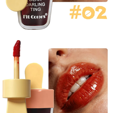 Moist Smooth Ice Cream Dyed Lipstick - Easy To Color Long-lasting Sweatproof No Cup Staining MakeupEssential Ice Cream Liptint