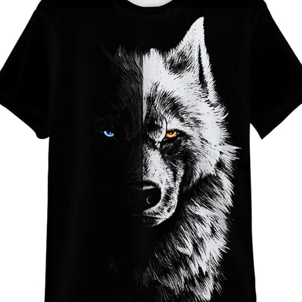 Animal Pattern Men's T-Shirt 3D Barbarian Bear Short Sleeve Fashion Personalized T-Shirt Loose Oversized T-Shirt Men's Clothing