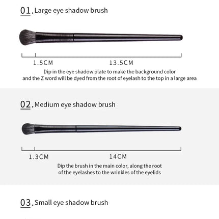 6PCS Eyes Makeup Brushes Set Professional Soft Contouring Eyeshadow Eyeliner Eyebrow Brush Women Facial Beauty Cosmetic Tool