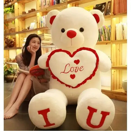 Big I Love You Teddy Bear Plush / Grand Ours Peluche Je T'Aime