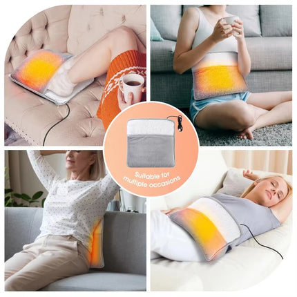 Deluxe USB Foot Warming Pad - Soft Plush & Machine Washable Heater for Complete Foot Coverage, Enhanced Sleep & Cozy Comfort