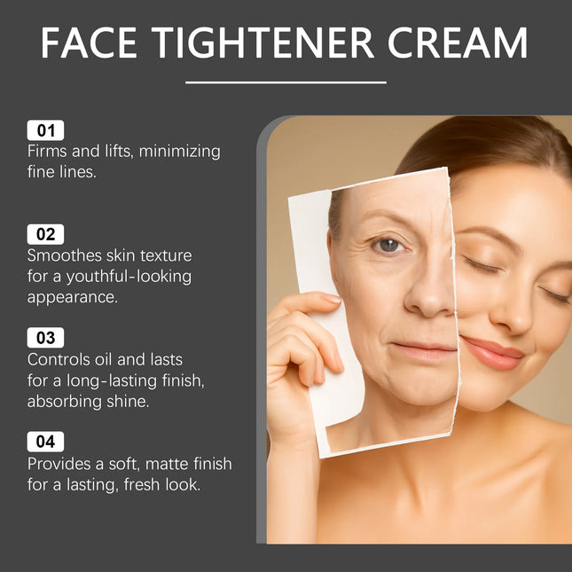 Face Tighten Cream Face Primer Moisturizer Pre-Makeup Isolation Hydrating Base Smoothing Fine Lines Firming Brightening Face Ski