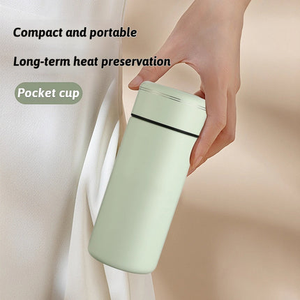Mini Thermos Cup 200ml/300ml Pocket Cup 316 Stainless Steel Thermal Coffee Mug Vacuum Flask Insulated Hot Water Bottle Kids Gift