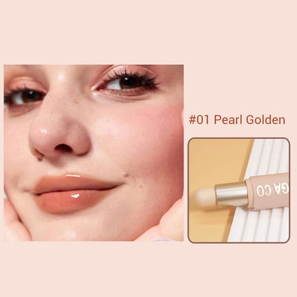 Waterproof powder blusher stick, transparent concealer multifunctional makeup stick, create a natural look