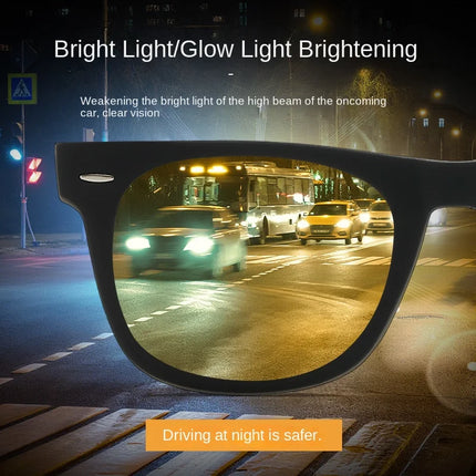 2026 New Square-Frame Night Vision Presbyopia Glasses High-Definition Anti-Blue Light Reading Eyewear UV-Protection Goggles