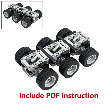 MOC Expert Technical Car Power Function Motor Parts  Buiding Block With RC Motor Vehicle Brick Toys For Children Gifts Leduo