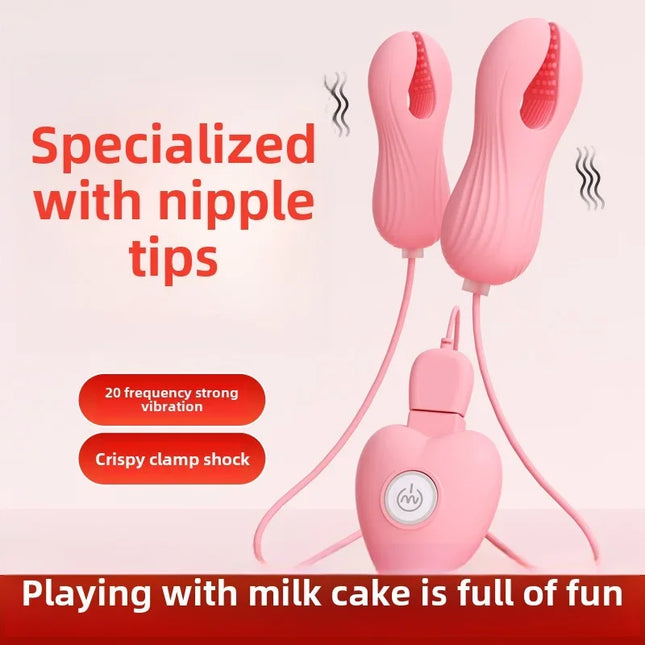 Electric Wearable Nipple Clip Vibrator Erotic Tease Nipple Breast Masturbator G-spot Massage Stimulator Female Adult Sex Product